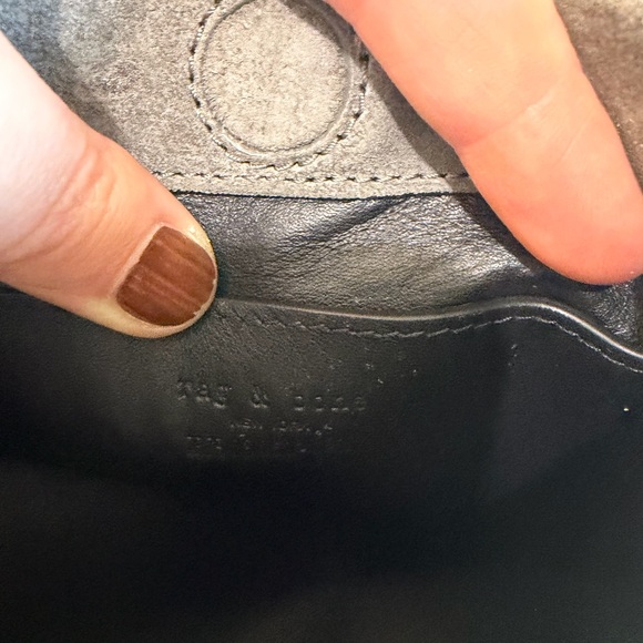 Rag & Bone Charcoal Suede Crossbody Bag - Picture 3 of 3